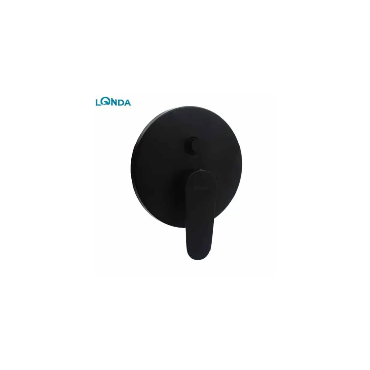 خلاط مغسلة دفن (انكستريه) خطين مدور اسود LQNDA