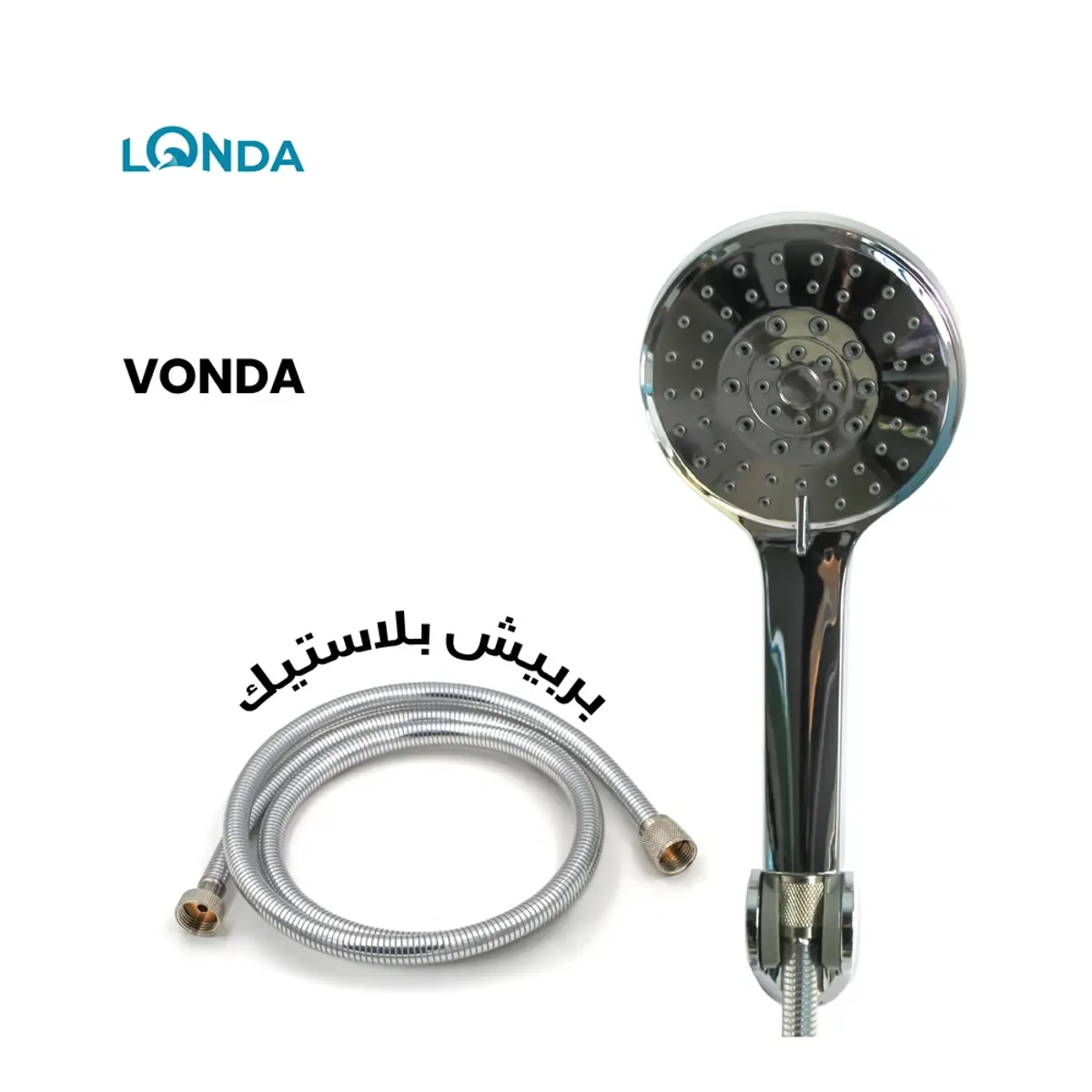 كف دش مدور كروم حركات (إيطالي) VONDA