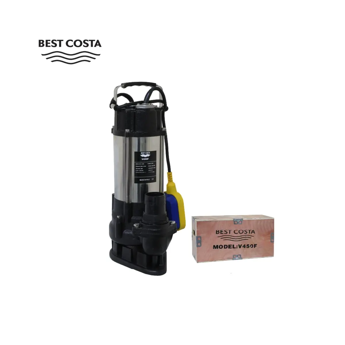 مضخة غاطسة مع فرامة 3/4 BEST COSTA VQ450F